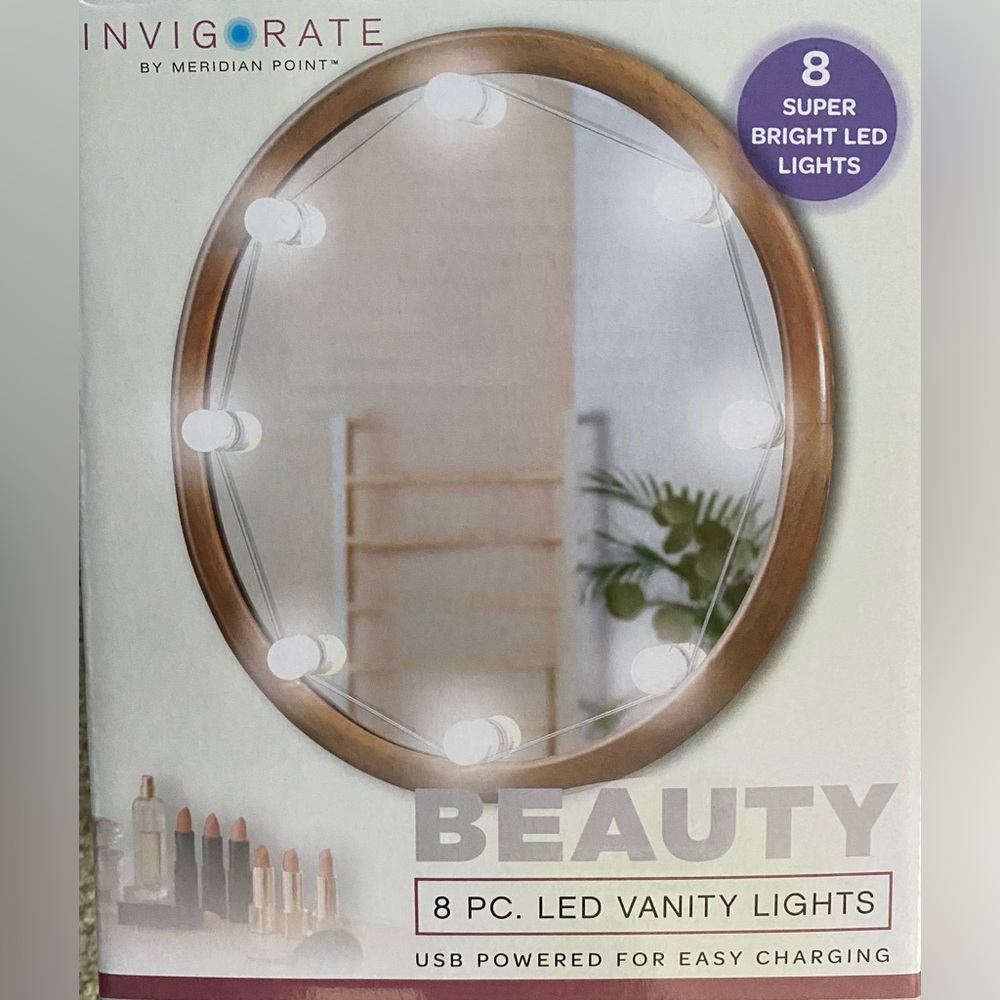 LED Vanity Lights For Mirror, Hollywood Style With 10 Dimmable Bulbs, Adjustable